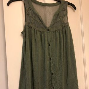 Maurice’s Olive sleeveless shirt